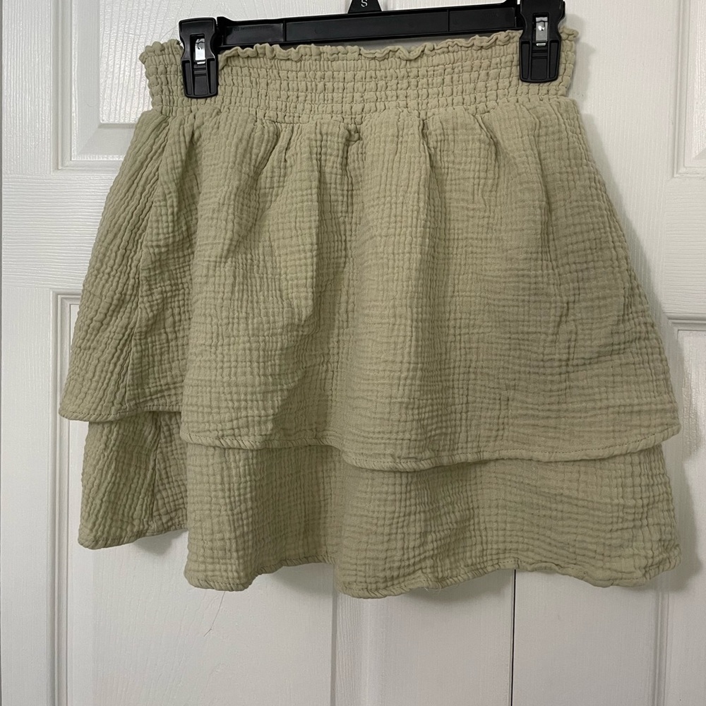 Olive Layered Skirt